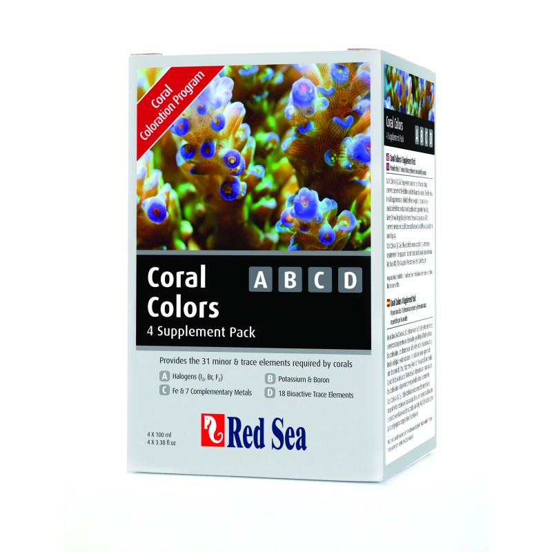 Red Sea Coral Colors 4 Supplement Pack A B C D