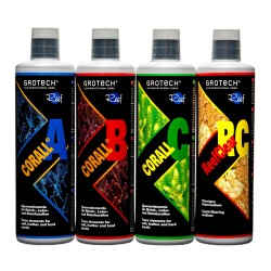 Grotech Corall A,B,C + ReefClear je 500ml Set