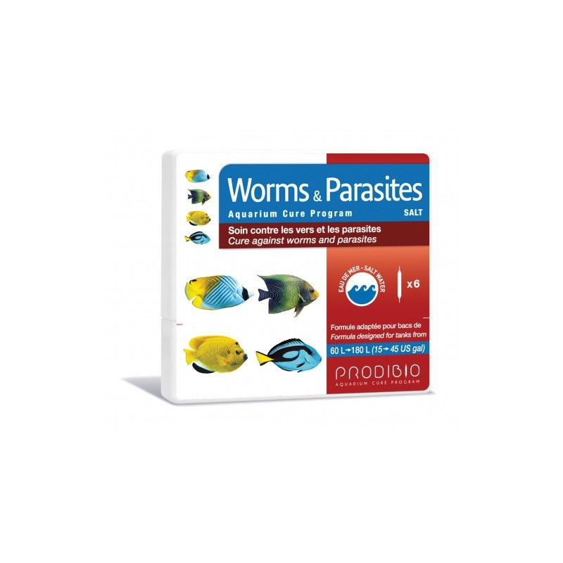 PRODIBIO WORMS & PARASITES SALT - MEERWASSER 6 Ampullen