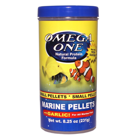 Omega Sea Marine Small Pellets mit Knoblauch 231 g (8.25oz)