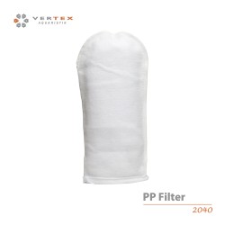 Vertex 200 µm ̴ 20 cm Öffnung / 40 cm lang Seilzugverschluss PP-Filtersocken