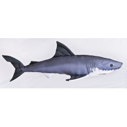 Gaby Weißer Hai Kissen, ca. 120 cm lang